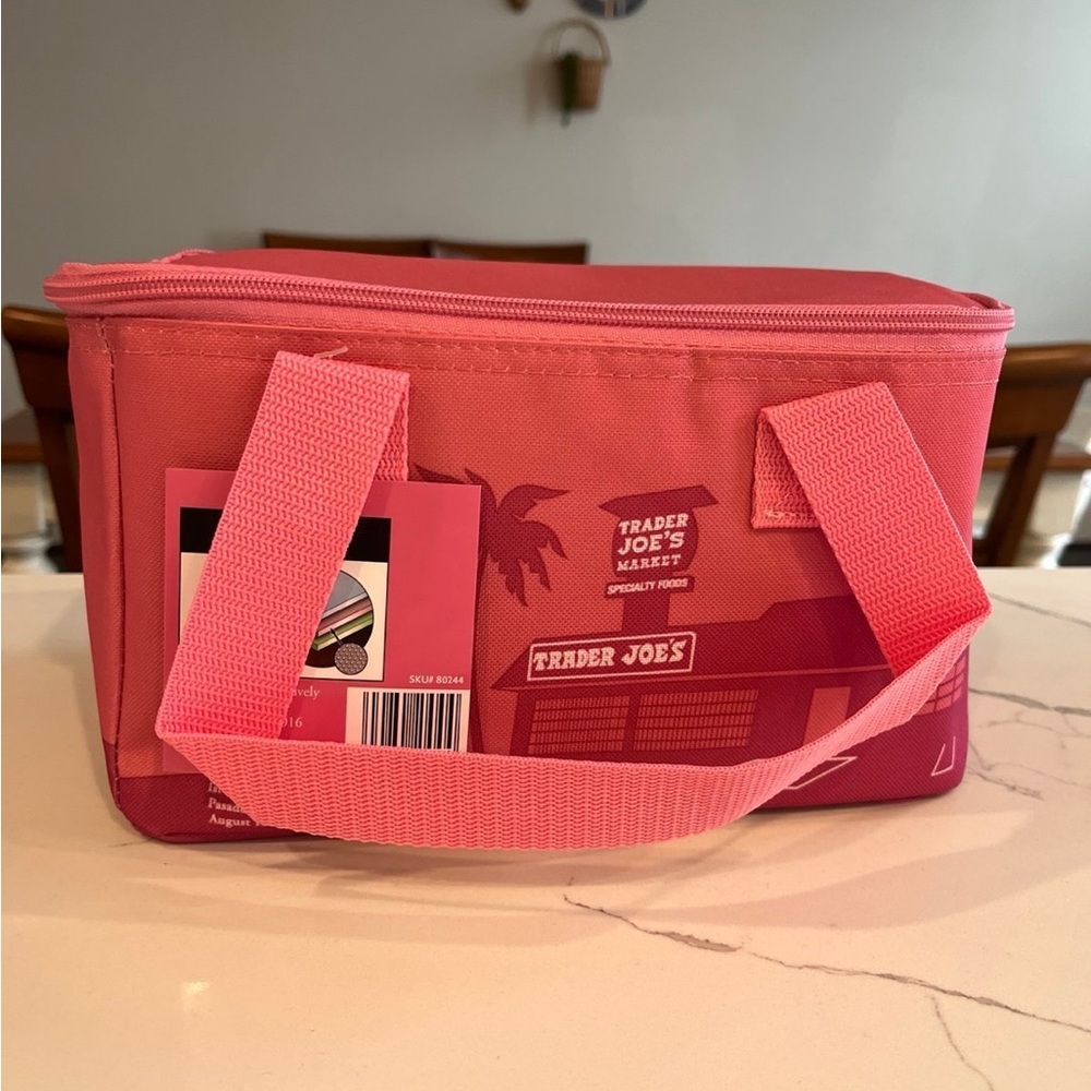 Trader joe’s insulated mini bag PINK